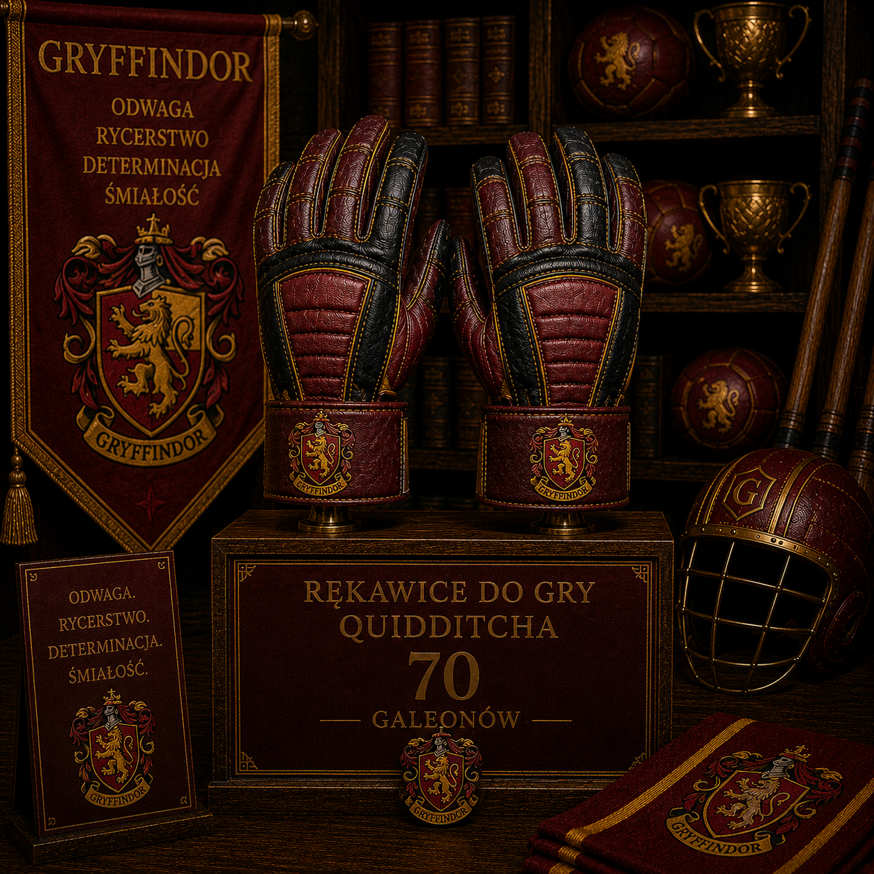 Rękawice do Gry - Gryffindor